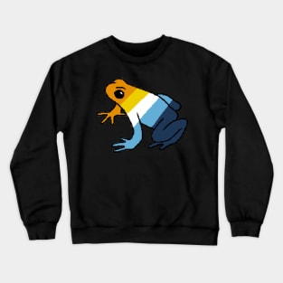 Pixel AroAce Frog Crewneck Sweatshirt